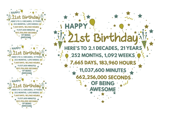 21ST BIRTHDAY Card Heart Embroidery Review