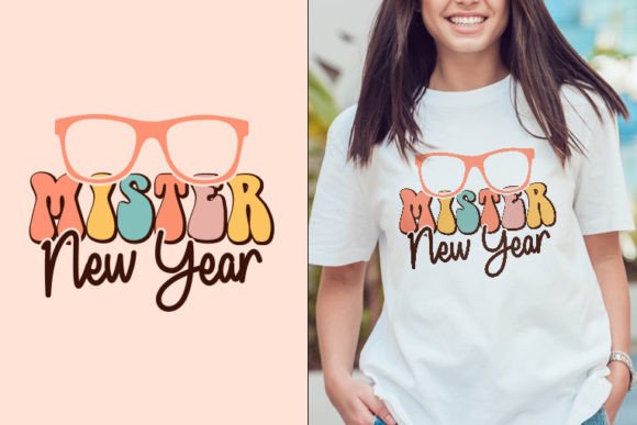 Mister Happy New Year Retro SVG Design