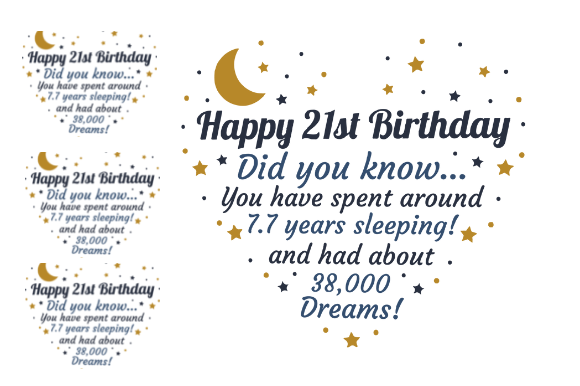 Review: 21ST BIRTHDAY CARD for POD Embroidery Design