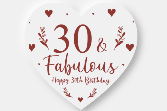 Review: 30TH BIRTHDAY GIFT Embroidery Design
