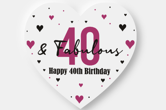 Review: 40TH BIRTHDAY GIFT Embroidery Design